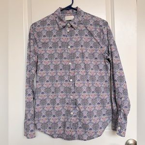 J. Crew Liberty Button Shirt Blouse, size 4